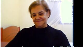 Big-Titted Granny Slut on Webcam