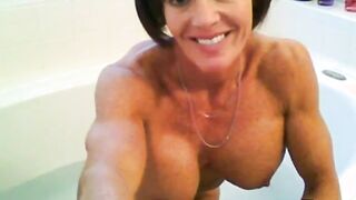 Big-Titted MILF's Bath Cam